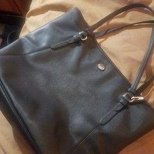 Large leather Coach bag